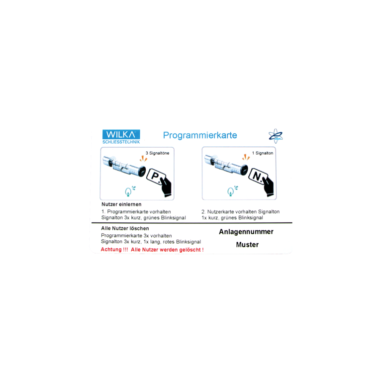 WILKA easy 2.0 Programmierkarte E295